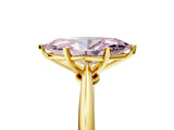 Yellow gold Fancy Pink Marquise Cut Diamond Solitaire Engagement Ring with Classic Band and Four-Prong Setting_17