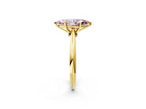 Yellow gold Fancy Pink Marquise Cut Diamond Solitaire Engagement Ring with Classic Band and Four-Prong Setting_38