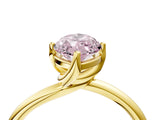 Yellow gold Fancy Pink Marquise Cut Diamond Solitaire Engagement Ring with Four-Prong Setting and Classic Band_24