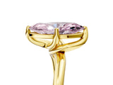 Yellow gold Fancy Pink Marquise Cut Diamond Solitaire Engagement Ring with Four-Prong Setting and Classic Band_25