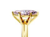 Yellow gold Fancy Pink Marquise Cut Diamond Solitaire Engagement Ring with Round Band and Four-Prong Setting_143