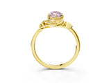 Yellow gold Fancy Pink Marquise Cut Diamond Solitaire Ring with Twist Band and Four-Prong Setting_60