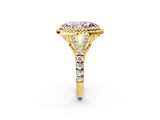 Yellow gold Fancy Pink Marquise  Cut Double Halo Split Shank Diamond Ring with Prong Setting_55