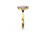 Yellow gold Fancy Pink Marquise  Cut Solitaire Engagement Ring with Four-Prong Setting and Classic Band_22