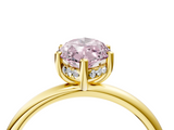 Yellow gold Fancy Pink Marquise  Cut Solitaire Engagement Ring with Four-Prong Setting and Classic Band_24