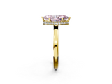 Yellow gold Fancy Pink Marquise  Cut Solitaire Engagement Ring with Four-Prong Setting on a Classic Band_22