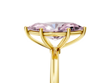 Yellow gold Fancy Pink Marquise  Cut Solitaire Engagement Ring with Thin Band and Four-Prong Setting_8