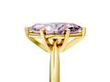 Yellow gold Fancy Pink Marquise  Cut Solitaire Ring with Four-Prong Setting on a Classic Band_52