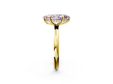 Yellow gold Fancy Pink Marquise  Cut Solitaire Ring with Thin Band and Four-Prong Setting_18