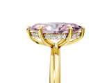 Yellow gold Fancy Pink Marquise  Cut Solitaire Ring with Thin Band and Four-Prong Setting_21