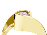 Yellow gold Fancy Pink Marquise Cut Solitaire Tension-Set Diamond Split Shank Ring_4