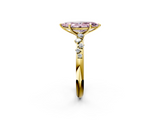 Yellow gold Fancy Pink Marquise  Diamond Cluster Prong-Set Solitaire Ring_41
