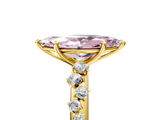 Yellow gold Fancy Pink Marquise  Diamond Cluster Prong-Set Solitaire Ring_44