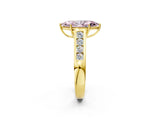 Yellow gold Fancy Pink Marquise  Solitaire Channel-Set Diamond Engagement Ring with Four-Prong Setting_34