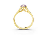 Yellow gold Fancy Pink Marquise  Solitaire Channel-Set Diamond Engagement Ring with Four-Prong Setting_35