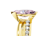 Yellow gold Fancy Pink Marquise  Solitaire Channel-Set Split Shank Ring with Tension Prong Setting_8