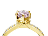 Yellow gold Fancy Pink Marquise  Solitaire Diamond Ring with Channel Set Band and Six-Prong Setting_52