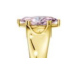 Yellow gold Fancy Pink Marquise  Solitaire Diamond Ring with Six-Prong Cathedral Setting_37