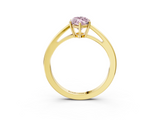 Yellow gold Fancy Pink Marquise  Solitaire Diamond Ring with Split Shank and Four-Prong Setting_23