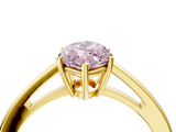 Yellow gold Fancy Pink Marquise  Solitaire Diamond Ring with Split Shank and Four-Prong Setting_24