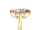 Yellow gold Fancy Pink Marquise  Solitaire Diamond Ring with Split Shank and Four-Prong Setting_25