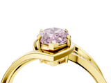 Yellow gold Fancy Pink Marquise  Solitaire Diamond Ring with Split Shank and Prong Setting_50