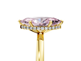 Yellow gold Fancy Pink Marquise  Solitaire Engagement Ring with Cathedral Band and Four-Prong Setting_26