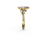 Yellow gold Fancy Pink Marquise  Solitaire Marquise Twist Band with Six-Prong Setting_75