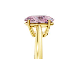 Yellow gold Fancy Pink Oval  Solitaire Diamond Ring with Split Shank and Four-Prong Setting_17