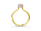 Yellow gold Fancy Pink Pear  Brilliant Solitaire Engagement Ring with Six-Prong Setting and Classic Band_24