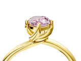 Yellow gold Fancy Pink Pear Cut Diamond Solitaire Engagement Ring with Four-Prong Setting and Classic Band_24