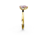 Yellow gold Fancy Pink Pear  Cut Solitaire Engagement Ring with Four-Prong Setting and Classic Band_22