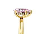 Yellow gold Fancy Pink Pear  Cut Solitaire Engagement Ring with Four-Prong Setting and Classic Band_25