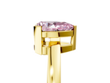 Yellow gold Fancy Pink Pear  Cut Solitaire Ring with Four-Prong Setting and Classic Band_47