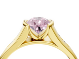 Yellow gold Fancy Pink Pear  Solitaire Bezel-Set Diamond Ring with Channel-Set Band_40