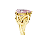 Yellow gold Fancy Pink Pear  Solitaire Celtic Knot Engagement Ring with Four-Prong Setting_49