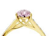 Yellow gold Fancy Pink Pear  Solitaire Channel-Set Diamond Engagement Ring with Four-Prong Setting_36