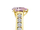 Yellow gold Fancy Pink Pear  Solitaire Channel-Set Diamond Engagement Ring with Four-Prong Setting_37