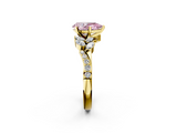 Yellow gold Fancy Pink Pear  Solitaire Marquise Twist Band with Six-Prong Setting_61