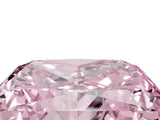 Yellow gold Fancy Pink Princess Cut Halo Round Diamond Solitaire Ring with Pavé Band and Four-Prong Setting_4