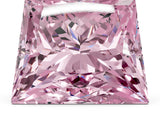 Yellow gold Fancy Pink Princess Cut Halo Round Diamond Solitaire Ring with Pavé Band and Four-Prong Setting_48