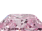 Yellow gold Fancy Pink Princess Cut Halo Round Diamond Solitaire Ring with Pavé Band and Four-Prong Setting_53