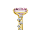 Yellow gold Fancy Pink Radiant  Diamond Cluster Prong-Set Solitaire Ring_40