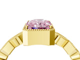 Yellow gold Fancy Pink Radiant  Milgrain Marquise Diamond Twist Band Ring_66