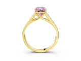 Yellow gold Fancy Pink Radiant  Solitaire Channel-Set Diamond Engagement Ring with Four-Prong Setting_35