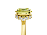 Yellow gold Fancy Yellow Asscher  Brilliant Solitaire Engagement Ring with Six-Prong Setting and Classic Band_22