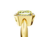 Yellow gold Fancy Yellow Asscher  Cut Diamond Halo Engagement Ring with Split Shank and Four-Prong Setting_51