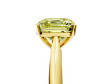 Yellow gold Fancy Yellow Asscher Cut Diamond Solitaire Engagement Ring with Cathedral Setting and Four-Prong Mount_39