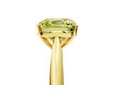 Yellow gold Fancy Yellow Asscher Cut Diamond Solitaire Engagement Ring with Cathedral Setting and Four-Prong Mount_77