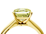 Yellow gold Fancy Yellow Asscher Cut Diamond Solitaire Engagement Ring with Classic Band and Four-Prong Setting_28